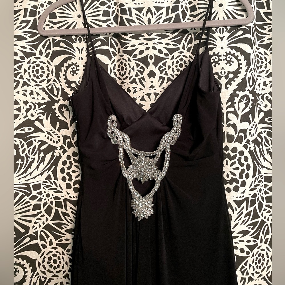 Black Jewel Evening Gown- RUNS SMALL